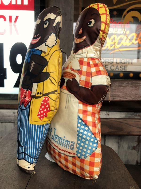 画像7: 40s Vintage Aunt Jemima Advertising Oil Cloth Doll Set (B489)