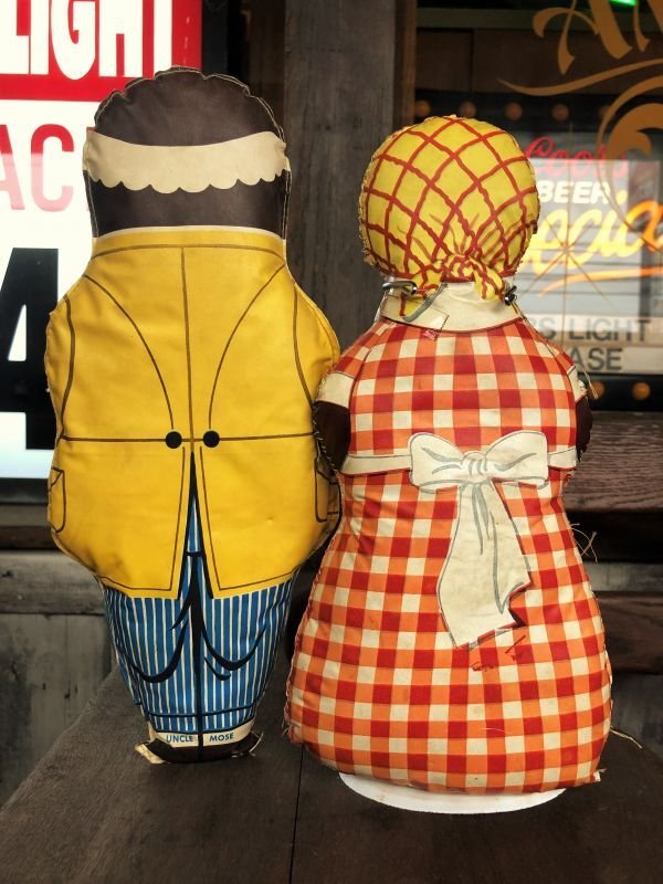 画像2: 40s Vintage Aunt Jemima Advertising Oil Cloth Doll Set (B489) 