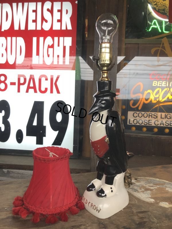 画像3: 50s Vintage Advertising Old Crow Whiskey Lamp (B494)