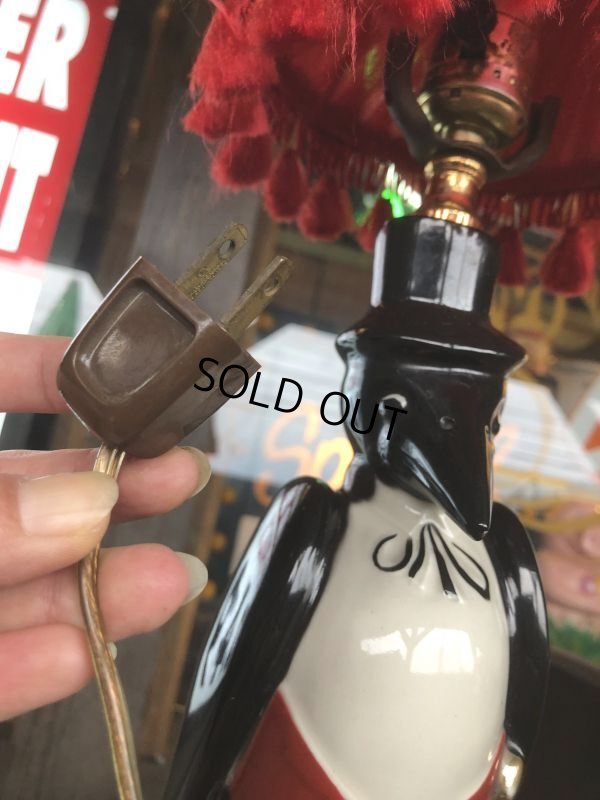 画像15: 50s Vintage Advertising Old Crow Whiskey Lamp (B494)