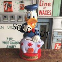 Vintage Disney Plastic Bank  Donald Duck (B496)