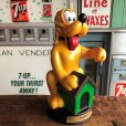 画像1: Vintage Disney Plastic Bank  Pluto (B495) (1)