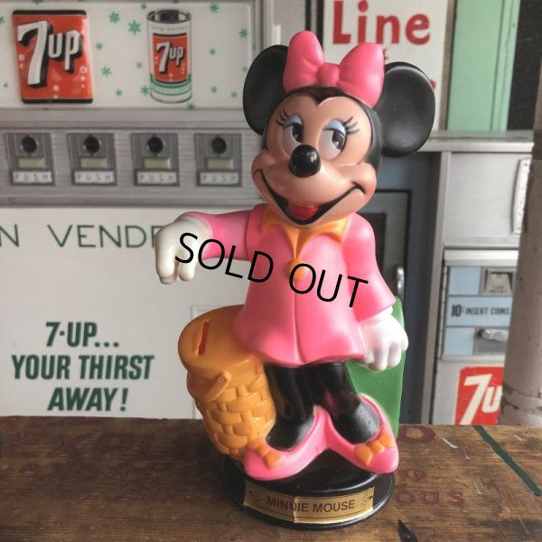 画像1: Vintage Disney Plastic Bank  Minnie Mouse (B498)