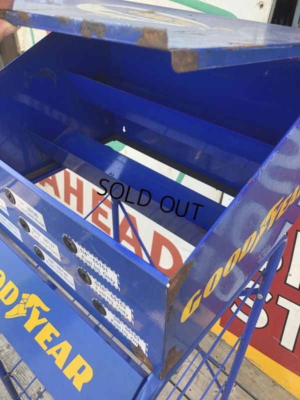 画像10: Vintage Original Goodyear Store Display Metal Cabinet (B493)