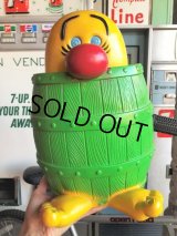70s Vintage Peek A Boo Barrel Coin Bank (B497) 
