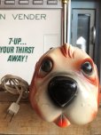 画像11: 70s Carnival Prize Vintage Hound Dog Plastic Lamp (B498)