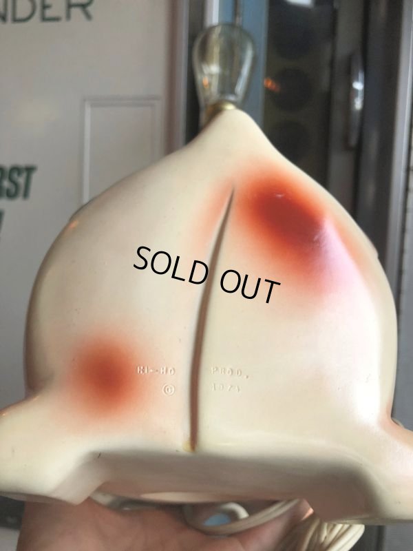 画像5: 70s Carnival Prize Vintage Hound Dog Plastic Lamp (B498)