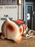 画像8: 70s Carnival Prize Vintage Hound Dog Plastic Lamp (B498)