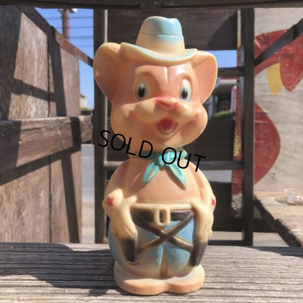 画像1: Vintage Rubber Doll Cowboy Dog (B502)