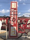 Vintage McDonald's ENTRANCE Store Display Sign Hard to Find!!! (B503)
