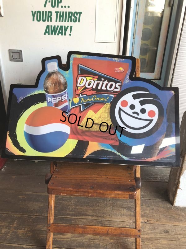 画像2: 00s Advertising Pepsi & FRITO LAY Lighted Store Display Sign (B505)