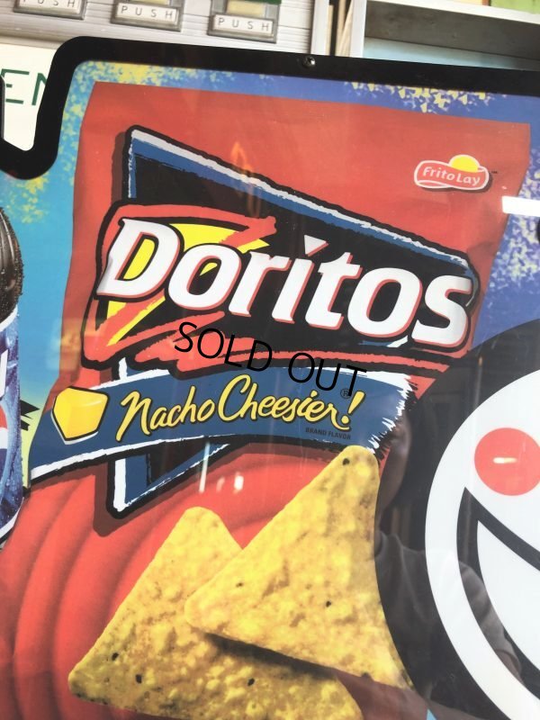 画像13: 00s Advertising Pepsi & FRITO LAY Lighted Store Display Sign (B505)