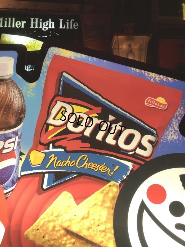 画像14: 00s Advertising Pepsi & FRITO LAY Lighted Store Display Sign (B505)