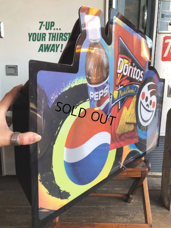 画像3: 00s Advertising Pepsi & FRITO LAY Lighted Store Display Sign (B505)