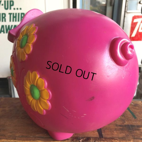 画像6: 70s Vintage Psychedelic Hippie Pig Piggy Bank BIG SIZE (B507)