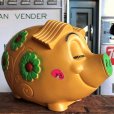 画像3: 70s Vintage Psychedelic Hippie Pig Piggy Bank BIG SIZE (B506)