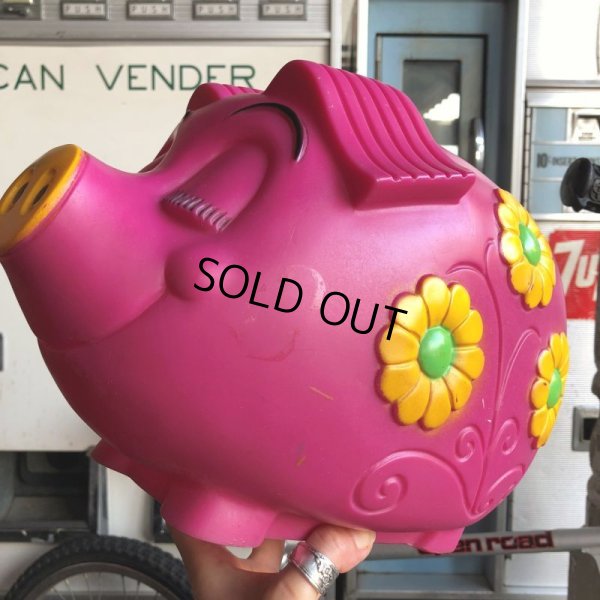 画像13: 70s Vintage Psychedelic Hippie Pig Piggy Bank BIG SIZE (B507)