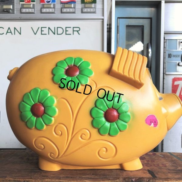 画像4: 70s Vintage Psychedelic Hippie Pig Piggy Bank BIG SIZE (B506)