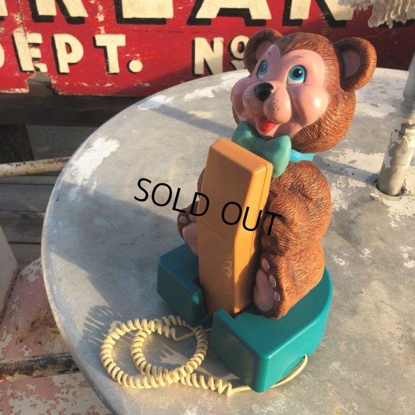 画像6: 80s Vintage Cuddles Teddy Bear Telephone (B508)