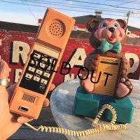 80s Vintage Cuddles Teddy Bear Telephone (B508)