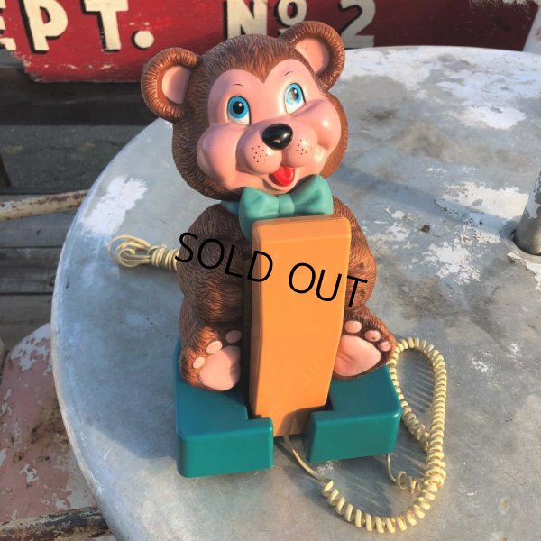 画像4: 80s Vintage Cuddles Teddy Bear Telephone (B508)