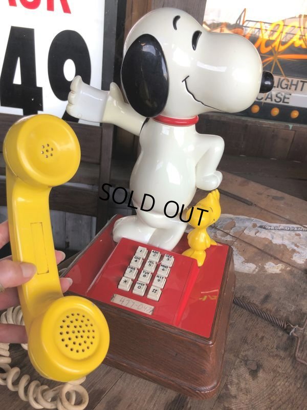 画像1: 70s Vintage Snoopy Telephone (B509)