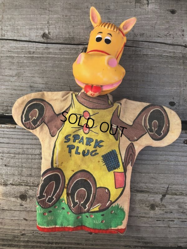 画像9: Vintage Gund  Hand Puppet AC Spark Plug Sparky The Horse (B513)
