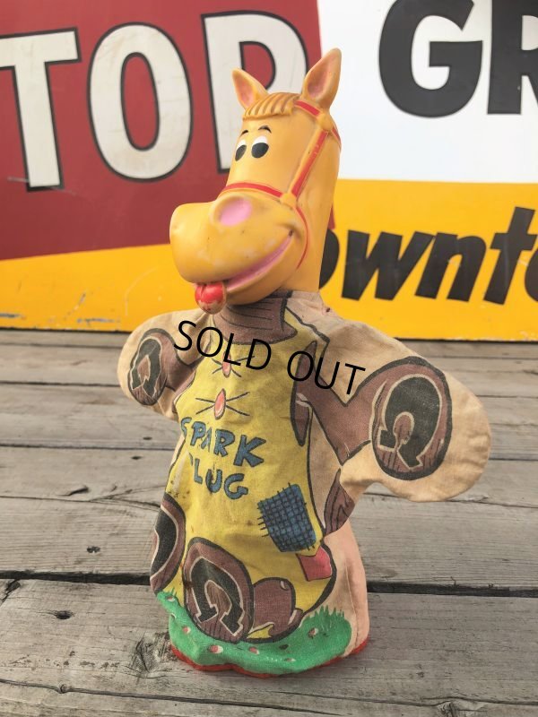 画像4: Vintage Gund  Hand Puppet AC Spark Plug Sparky The Horse (B513)