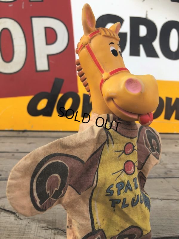 画像8: Vintage Gund  Hand Puppet AC Spark Plug Sparky The Horse (B513)