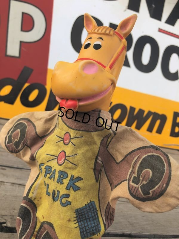 画像6: Vintage Gund  Hand Puppet AC Spark Plug Sparky The Horse (B513)