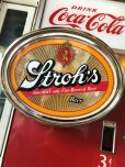 画像1: Vintage Stroh's Beer Starburst Illuminated Oval Lighted Bar Sign (B514) (1)
