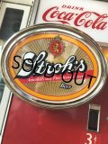 Vintage Stroh's Beer Starburst Illuminated Oval Lighted Bar Sign (B514)