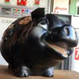 画像8: 70s Vintage Piggy Flowers Coin Bank SUPER BIG SIZE (B515)