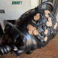 画像7: 70s Vintage Piggy Flowers Coin Bank SUPER BIG SIZE (B515)