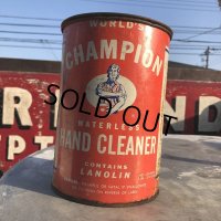 Vintage WORLD'S CHAMPION WATERLESS HAND CLEANER 5lb Can (B524) 