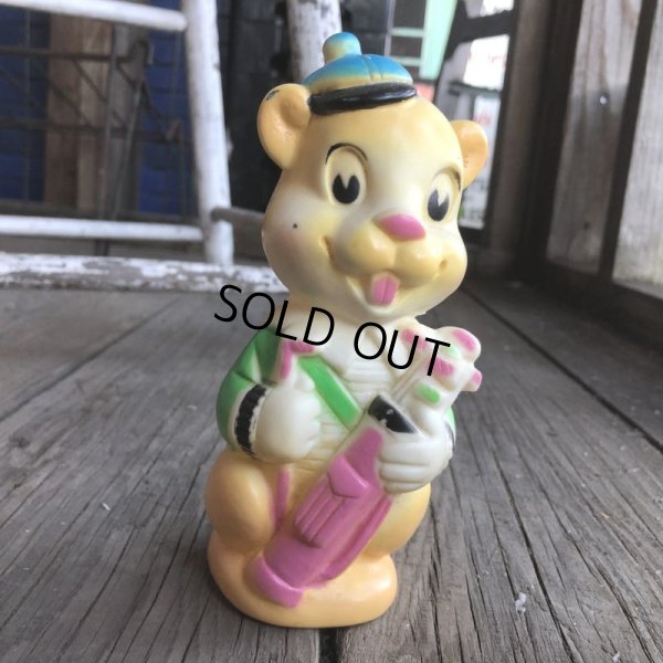 画像1: Vintage RRC Rubber Doll Golf Bear (B559)