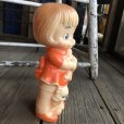 画像4: 60s Vintage Rubber Doll Cute Girl w/cat (B549)