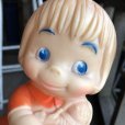 画像6: 60s Vintage Rubber Doll Cute Girl w/cat (B549)