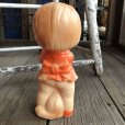 画像3: 60s Vintage Rubber Doll Cute Girl w/cat (B549)