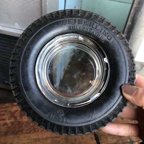画像1: Vintage Tire Ashtray Seiberling (B571)
