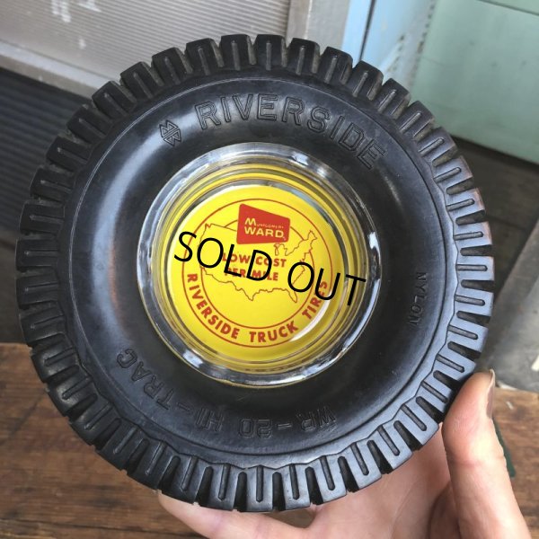 画像1: Vintage Tire Ashtray Riverside (B576)