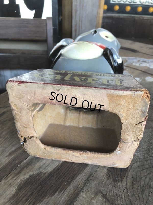 画像7: 40s Vintage Lord Calvert Whiskey Anthropomorphic Owl Statue  (B578)