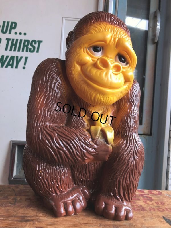 画像1: Vintage New York Vinyl Prod Gorilla Monkey Bank (B579)