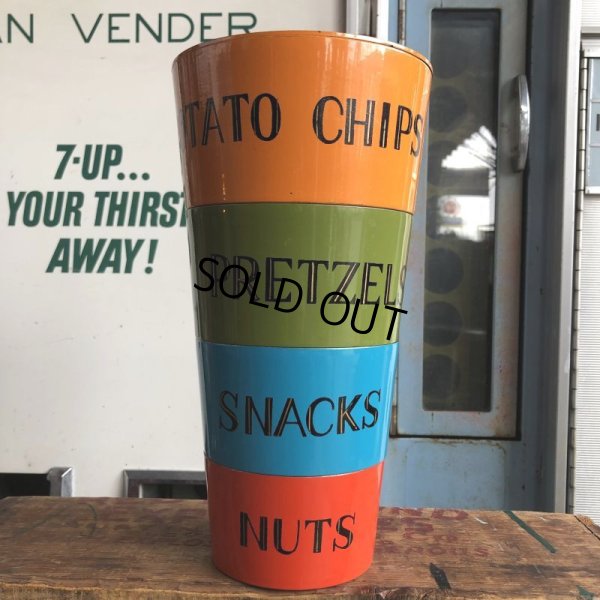 画像8: 60s Nesting Snack Bowls Potato Chips Pretzels Nuts Snacks (B579)