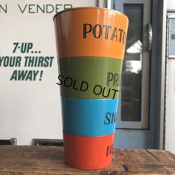 画像9: 60s Nesting Snack Bowls Potato Chips Pretzels Nuts Snacks (B579)