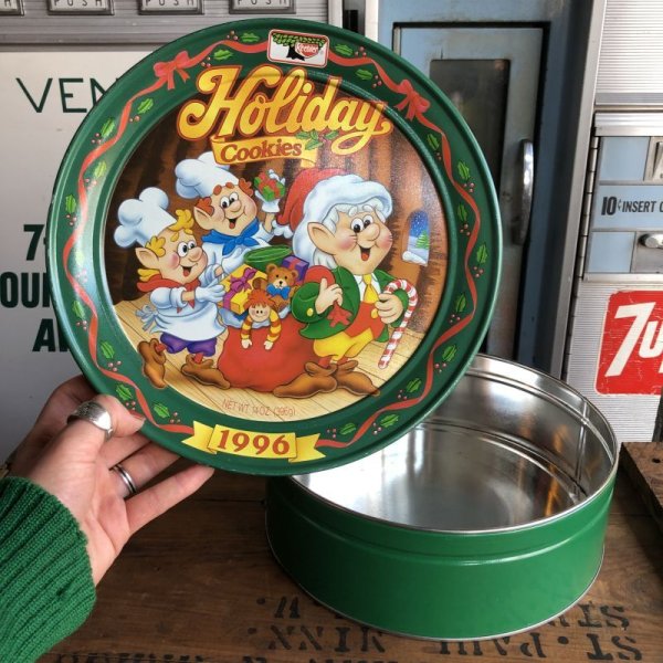 画像1: Vintage Keebler Christmas Cookies Can 1996 (B580) 　