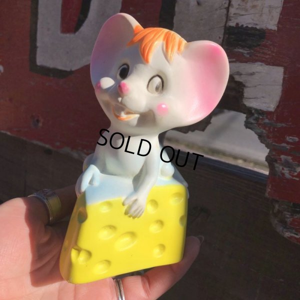 画像1: 60s Vintage Cheese Mouse Vinyl Nightlight (B584)