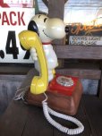 画像5: 70s Vintage Snoopy And Woodstock Rotary Dial Phone (B589)