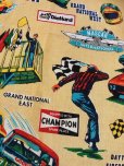 画像4: 70s Vintage SEARS NASCAR Blanket Fabric 268x227cm (B590)