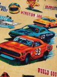 画像6: 70s Vintage SEARS NASCAR Blanket Fabric 268x227cm (B590)